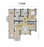 Дом из профилированного бруса VZ-352 